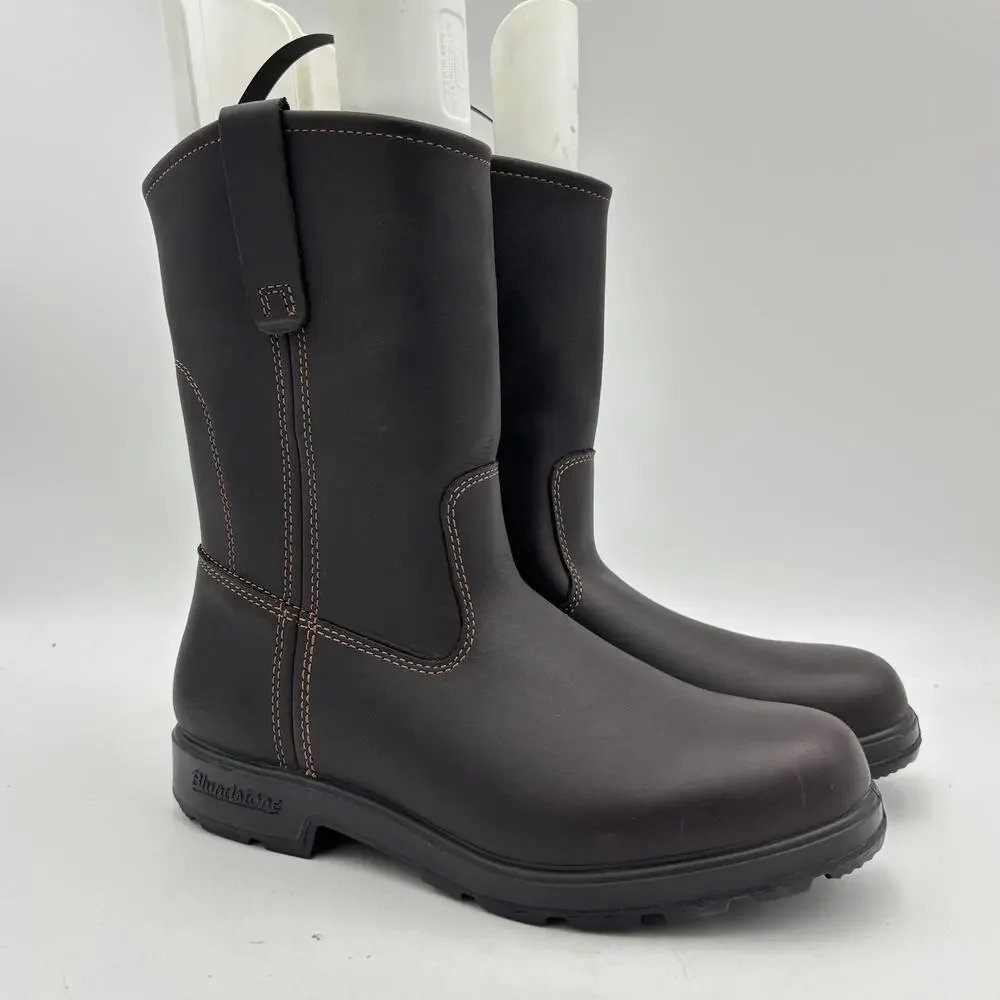 Blundstone 2528 Claret Full Grain Leather Rigger Boots Men's 10